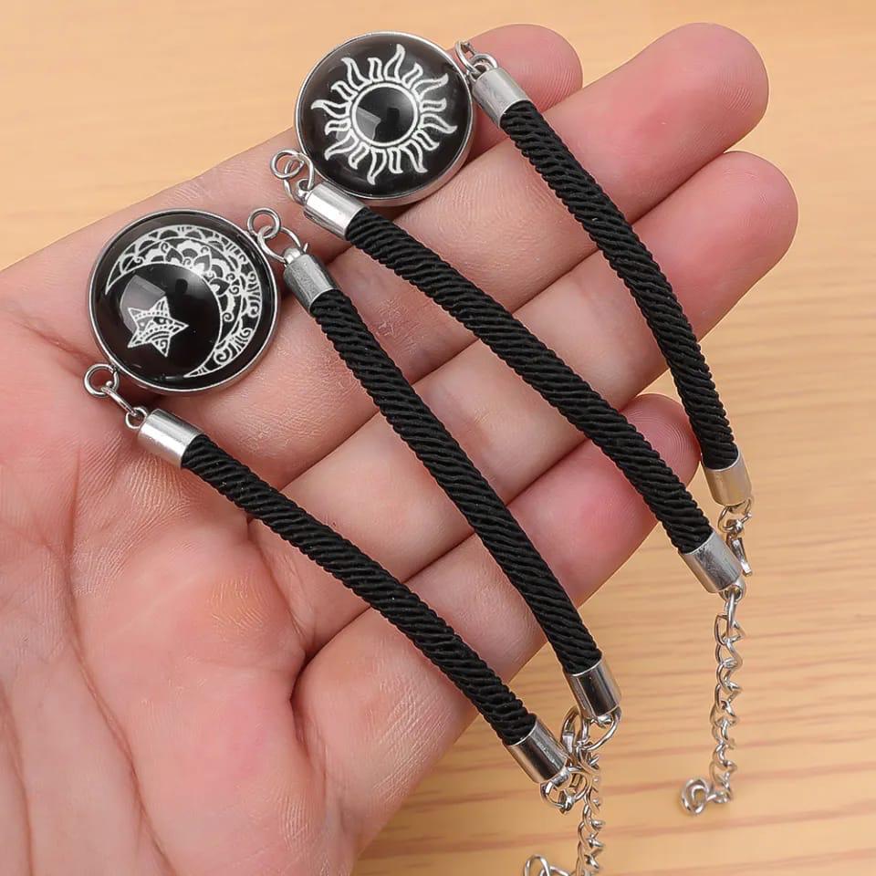 moon/star pendants. for unisex